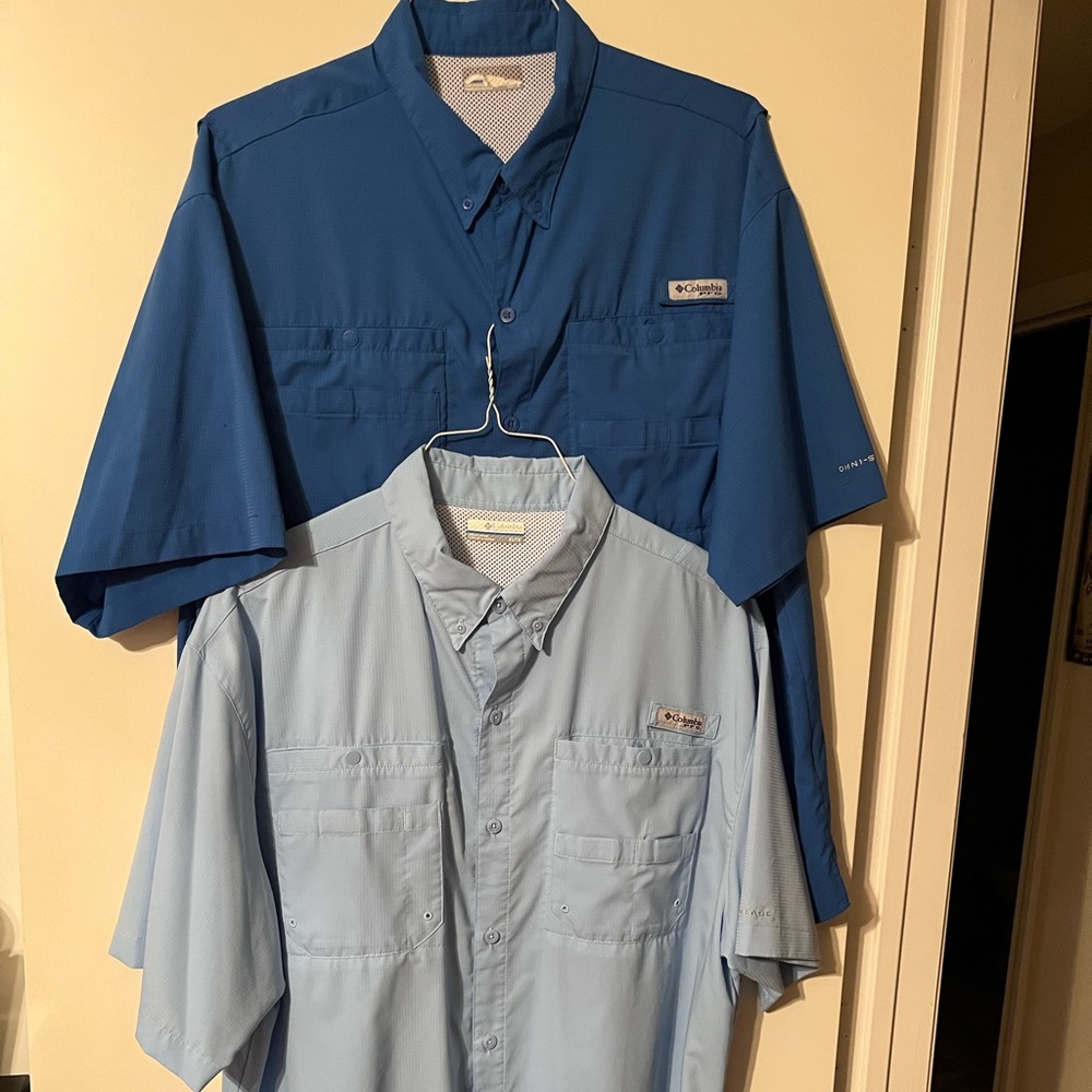 Men’s Columbia PFG Tamiami fishing shirts XL